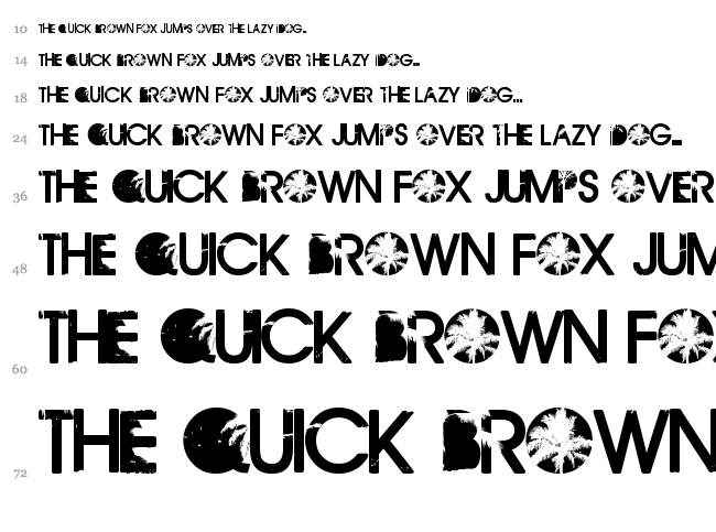 California font waterfall